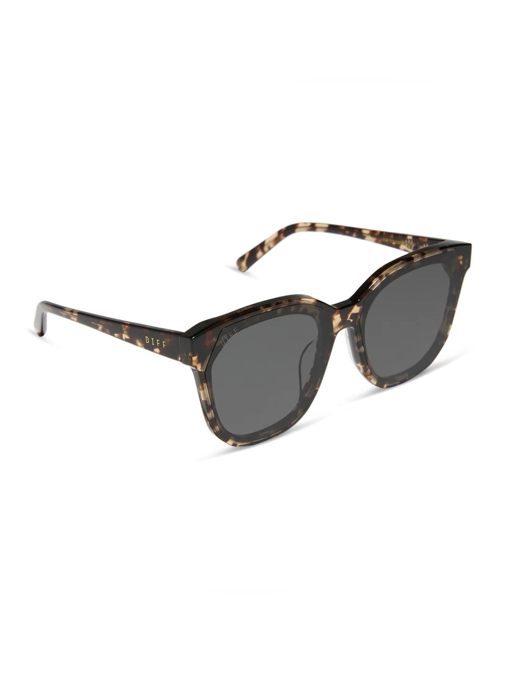 DIFF | Gia Espresso Tortoise Grey Sunglasses - Picture 3 of 5